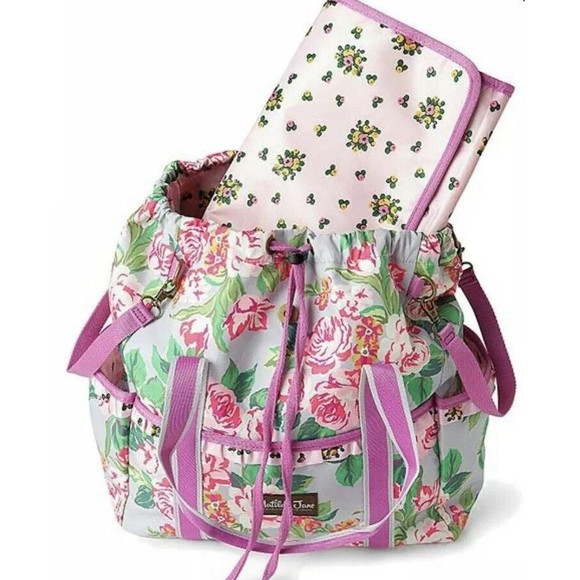 Matilda Jane Bags New Matilda Jane Carry It All Diaper Bag Backpack Brilliant Daydream Pink